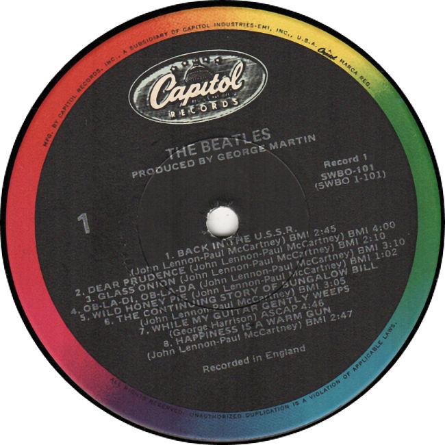 BEATLES The White Album 1983 US re of 1968 2lp + photos + poster