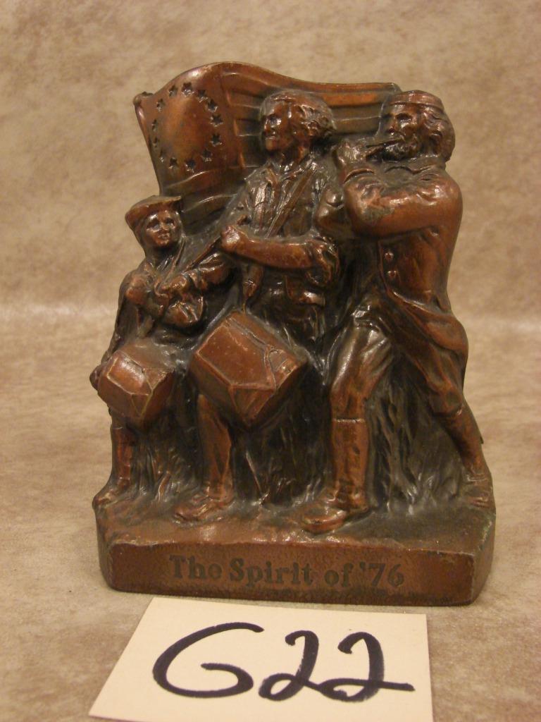 G22 Vintage Lowell Bronze Savings Bank Promotional Piggy Bank The