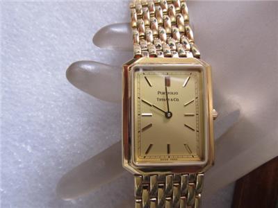 tiffany and co gold watch