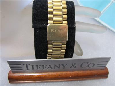 Tiffany & Co. Portfolio 18K Gold Electroplated 10MOC Swiss Unisex