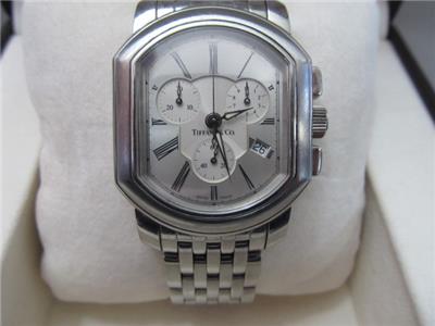 Tiffany & Co In Mark Coupe Date Quartz Silver Dial Watch Mtm Tiffany & Co - Mark Coupe Date Full Set Circa 2005 Ref  main image 4