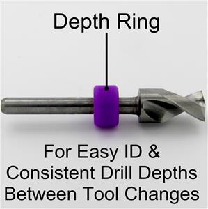 1//4/" .250/" Carbide Drill Bit /< One Piece /> Made in USA 1//8/" shaft shank cnc R//S