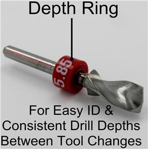 .230/" 5.85m Solid CARBIDE Drill Bit 1//8/" shaft shank cnc steel metal plastic R//S
