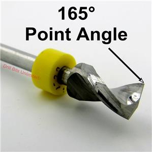 .252/" 6.40mm Carbide Drill Bit 1//8/" Shaft Kyocera US cnc wood metal plastic R//S