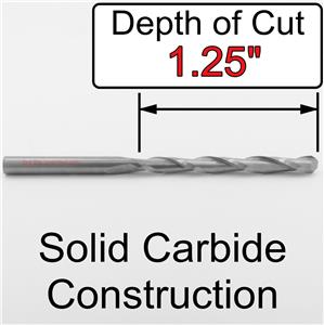 Carbide Engraver CNC M207 1//8/" x 1.25 LOC /< Ball Nose /> End Mill *Five Pieces