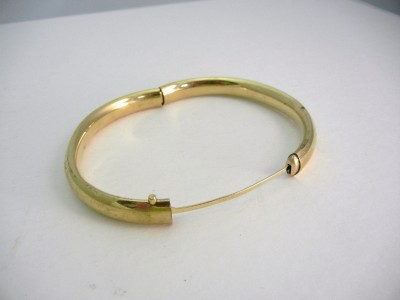 Antique 14K Gold GF Etched Hinged Bangle Bracelet | eBay