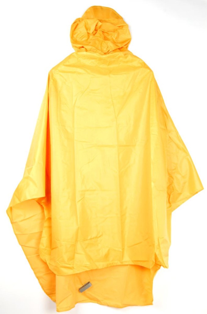 Bike Rain Poncho Yellow Waterproof Raincoat Bicycle Gear Hooded Cycling ...