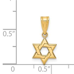 14k Yellow Gold Horse Charm Pendant 14mm x 17mm