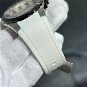 Kenneth Cole KC1682 Steel White Rubber Strap Chronograph Men's