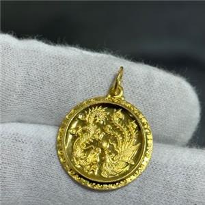 Collana Con Ciondolo Quimbaya Ancient Golden Jet, Placcato Oro 24k, Artigianale Colombia