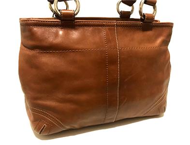 希少✨Vintage Coach Double Pocket Tote Bag COACH Y2K Vintage Soho Leather Double Buckle Pocket Satchel