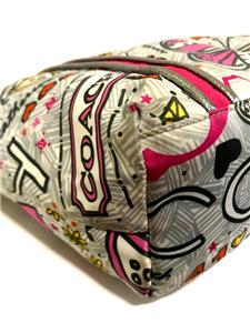 MINT Coach Poppy Bandana Butterfly Graffiti Handbag Tote Bag