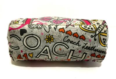 MINT Coach Poppy Bandana Butterfly Graffiti Handbag Tote Bag