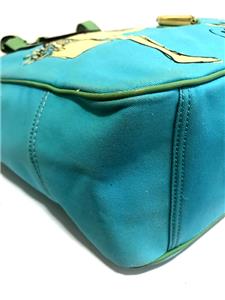 Coach Ltd Ed Bonnie Cashin Graphic Sky Blue LG Canvas