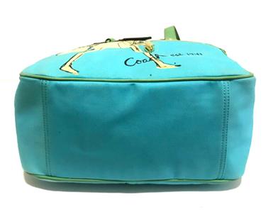 Coach Ltd Ed Bonnie Cashin Graphic Sky Blue LG Canvas