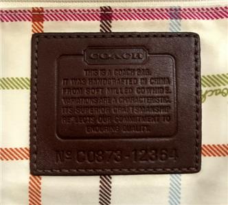 coach レザーバッグ COACH Ltd Ed BLEECKER WOVEN FLAP MAHOGANY LEATHER TATTERSALL