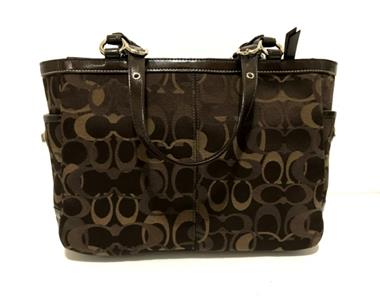 バッグ Coach Optic Signature Bag & Coin Case バッグ Coach Optic Signature Bag & Coin Case COACH BLACK GRAY