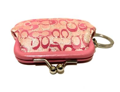NICE Coach Ltd Ed Optic Mini Signature C Mini Keychain Fob