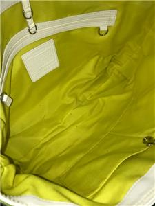 coachバッグ NWT COACH LTD ED GREEN WHITE ZEBRA PATCHWORK LG GALLERY MULTI TOTE