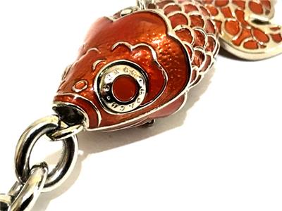 RARE Coach Ltd Ed 3D Movable Large Orange Koi Fish Key Fob Key