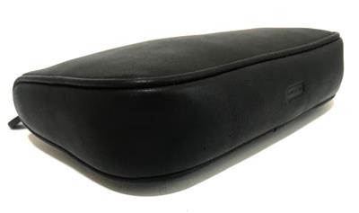 MINT COACH VINTAGE BLK LEATHER CHUNKY CASE TRAVEL COSMETIC MAKE UP