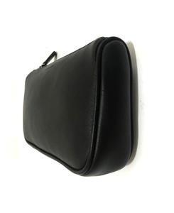 MINT COACH VINTAGE BLK LEATHER CHUNKY CASE TRAVEL COSMETIC MAKE UP