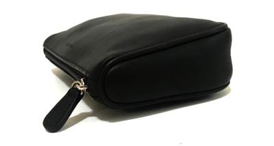 MINT COACH VINTAGE BLK LEATHER CHUNKY CASE TRAVEL COSMETIC
