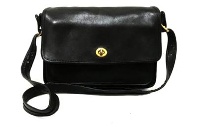 Coach Vintage RETRO Classic 1980's Compartment Flap Blk