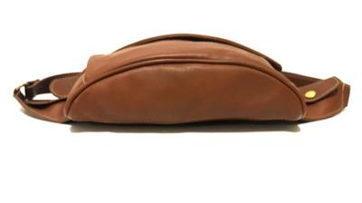 RARE Coach Vintage British Tan Leather Waist Pouch Fanny Pack
