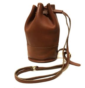 NICE Vintage Coach British Tan Leather Small Bixby Sling Bag  display picture 1