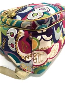 【専用】coach ポピー　リュクサック　マルチカラー 15324 稀少】COACH コーチ リュックサック バックパック POPPY ポピー ポップ