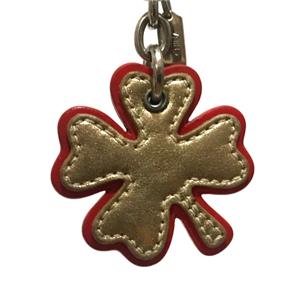 RARE Coach Ltd Ed Vtg Patent Four Leaf Clover Lucky Key Fob Key