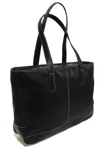 NICE COACH HAMPTONS BLACK LEATHER XL MULTI BUSINESS TOTE BAG