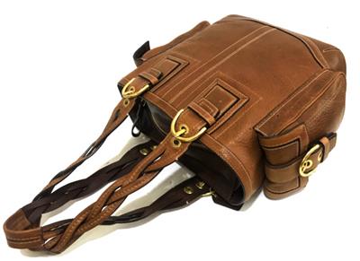 NICE Coach SOHO Tobacco Whiskey Pebbled Leather LG Pocket