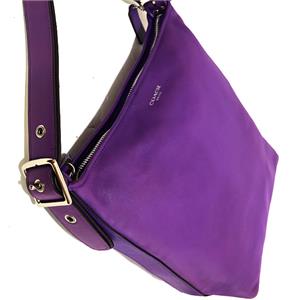 RARE Coach Legacy Ultraviolet Purple Leather Zip Duffle Hobo
