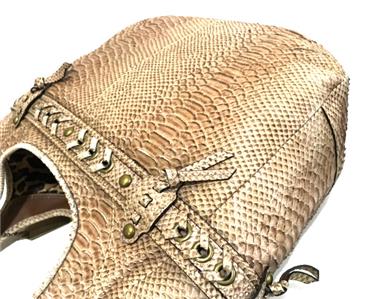 RARE Coach Ltd Ed Ergo Embossed Python Tan Leather Legacy XL