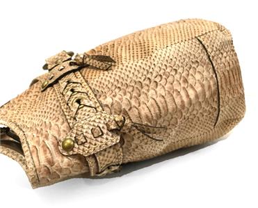 RARE Coach Ltd Ed Ergo Embossed Python Tan Leather Legacy XL