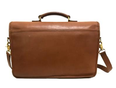 Coach Vintage 90's British Tan Prescott Laptop Portfolio