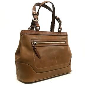 NICE Coach Y2K Hamptons Medium Caramel Leather Carryall Tote Bag