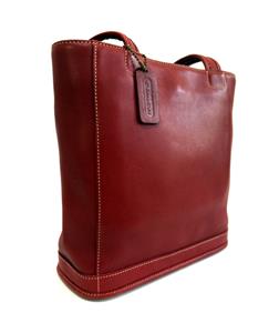 NICE Coach Vintage Bleecker RED Leather Shopper Shoulder Bag