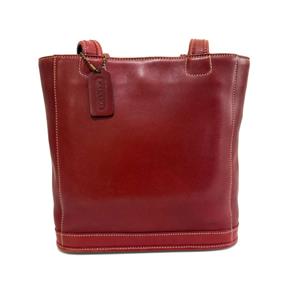 NICE Coach Vintage Bleecker RED Leather Shopper Shoulder Bag Purse