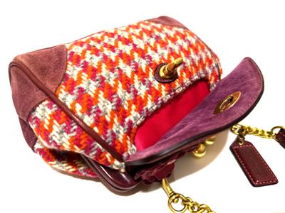 バッグ COACH Houndstooth Accessory Pouch rare COACH Houndstooth Accessory Pouch rare