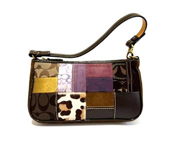 バッグ Coach Multi Color Suede Bag Pouch Set Coach Multi Color Suede Bag Pouch Set