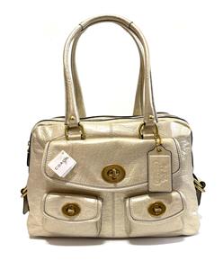 NEW Coach Y2K Legacy Archive Peyton Metallic Leather Tote Bag