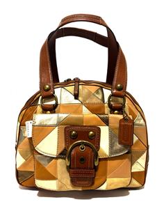 NWT COACH VINTAGE Y2K SOHO GEOMETRIC QUILTED LEATHER BOWL SATCHEL