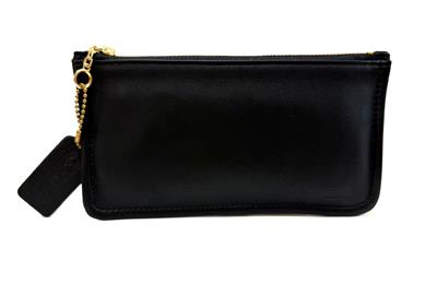バッグ Vintage coach brand new accesorry pouch NICE Coach Vintage Black Leather Skinny Case Zip Pouch Purse
