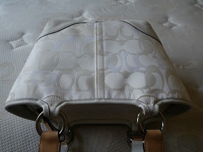 NEW COACH SOHO WHITE OPTIC SIGNATURE C SMALL TOTE BAG PURSE