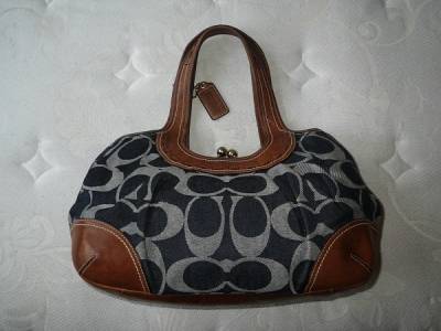 バッグ Coach Ergo Signature C Canvas Denim Bag Coach ergo signature c - Gem
