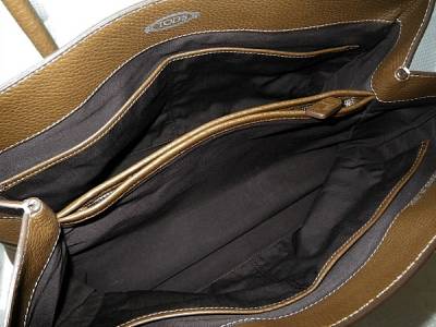 【TOD'S直営】SALE!お仕事にも MOCASSINO トート タン Auth TOD'S Mocassino Brown Leather Tote Shopper Carryall
