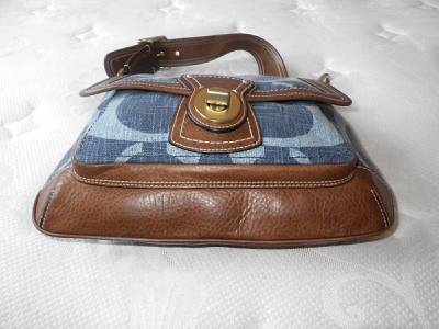 COACH DENIM SIGNATURE C PEBBLED LEATHER LEGACY ALI SLIM FLAP COACH DENIM SIGNATURE C PEBBLED LEATHER LEGACY ALI SLIM FLAP